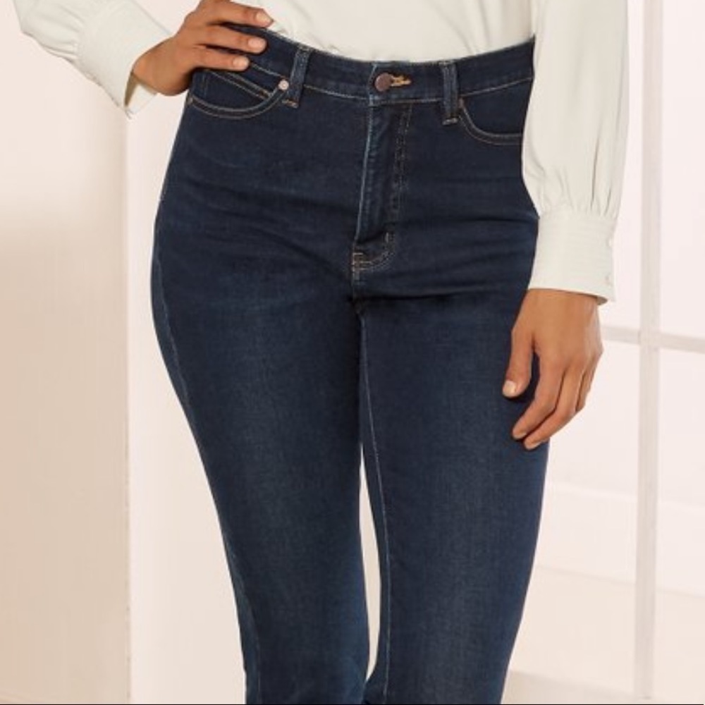 Soft Surroundings High Waist Dark Rinse Skinny Jeans 4